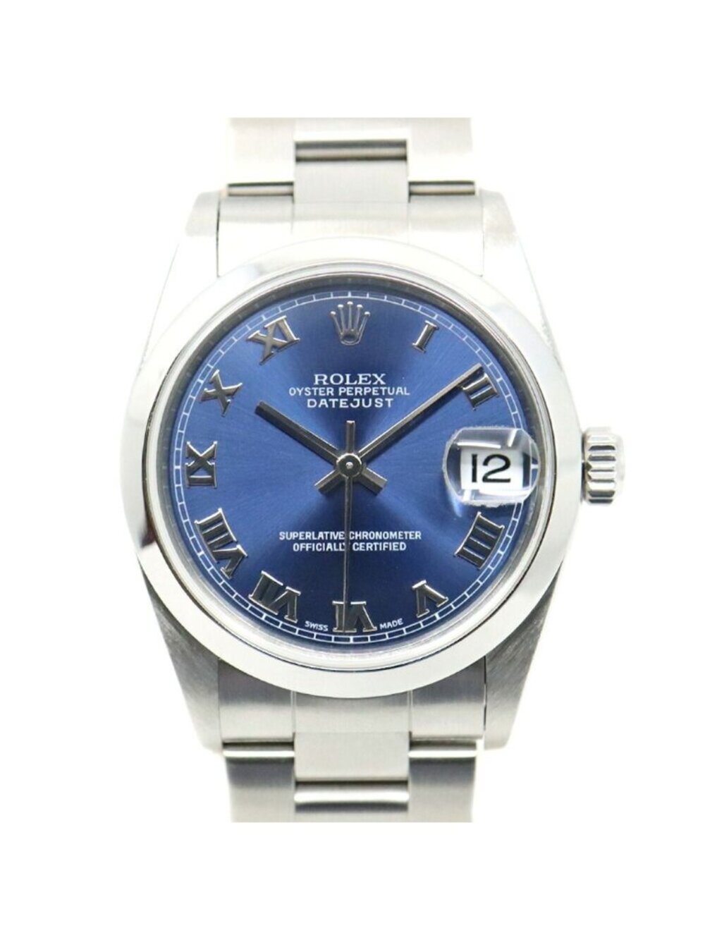 Rolex Datejust 31 Blue Rome Watch SS Oyster Bracelet Automatic